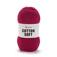 Yarnart COTTON SOFT (Котон Софт) № 51 червоний (Пряжа бавовна з акрилом, нитки для в'язання)
