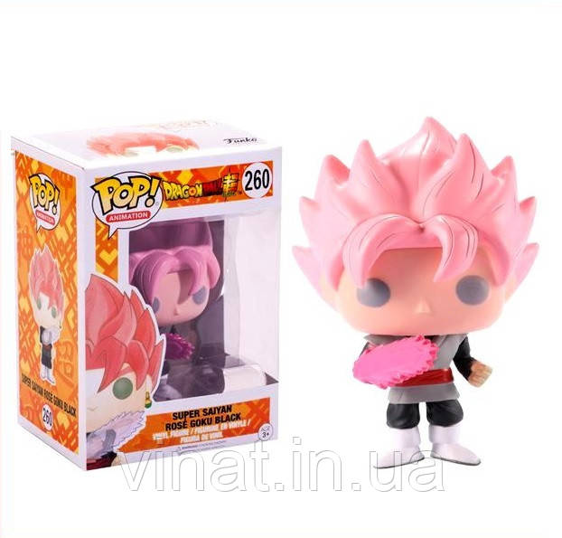 Фігурка Фанко Поп Funko Pop Dragon Ball Z - Super Saiyan Rose Goku Black - Супер Сайян Роуз Гоку Чорний №260