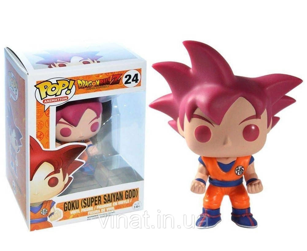 Фігурка Фанко Поп Funko Pop Dragon Ball Z - Goku Super Saiyan God Гоку Супер Сайян Бог №024