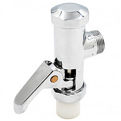 Кран змивний для пісуара чаші Генуя Ango КРС 3/4 дюйма натискний хром латунь