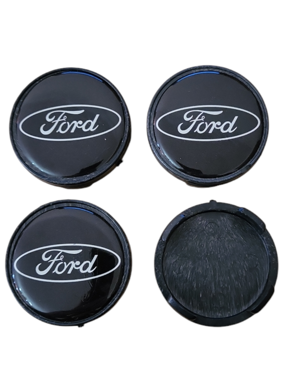 Ковпачки, заглушки на диски Ford форд 56 мм / 52 мм чорні 4 шт