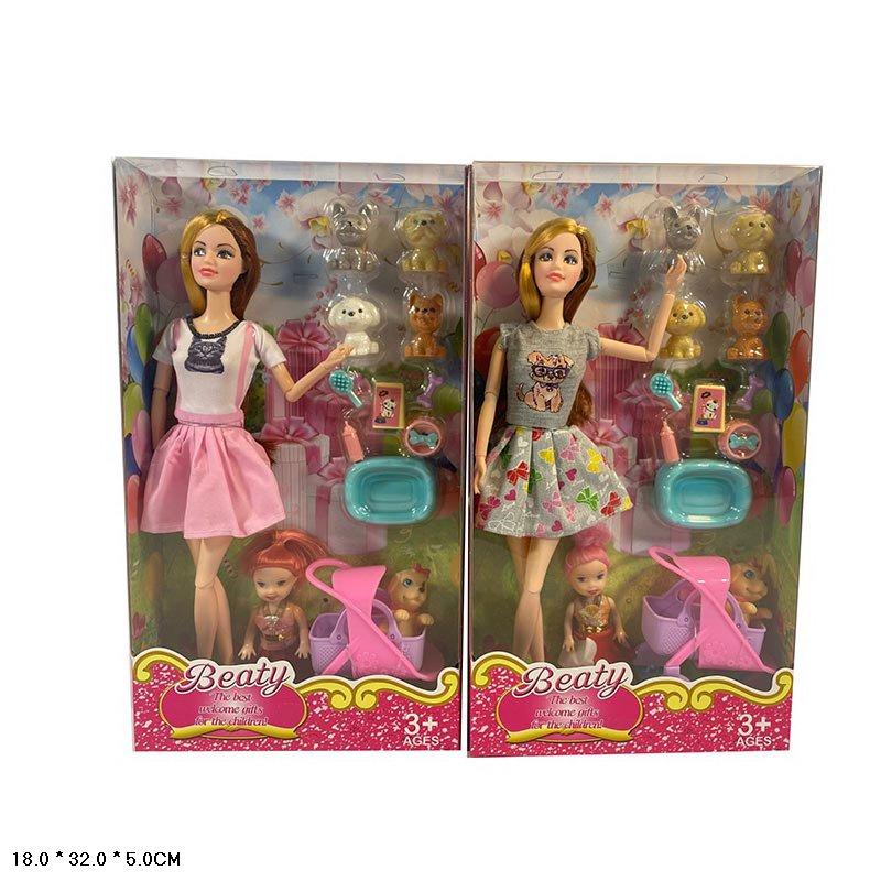 Лялька LY66-35 маленька Барбі з вихованцями та аксесуарами 2 види, фото 1