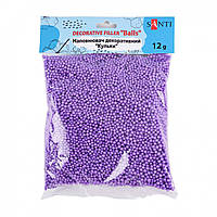 Наповнювач декоративний «Кульки» (12 г, фіолетовий) SANTI