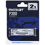 Внутрішній накопичувач SSD Patriot P300 2 TB NVMe M.2 2280 PCIe 3.0x4 P300P2TBM28, фото 3