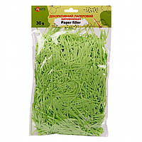 Наповнювач декоративний (паперовий,30 г,зелений) SANTI