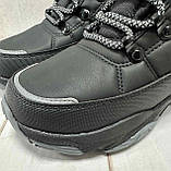 Зимові дитячі черевики Jong Golf на овчині водовідштовхуючі чорні 35-36, фото 4