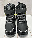 Зимові дитячі черевики Jong Golf на овчині водовідштовхуючі чорні 35-36, фото 5