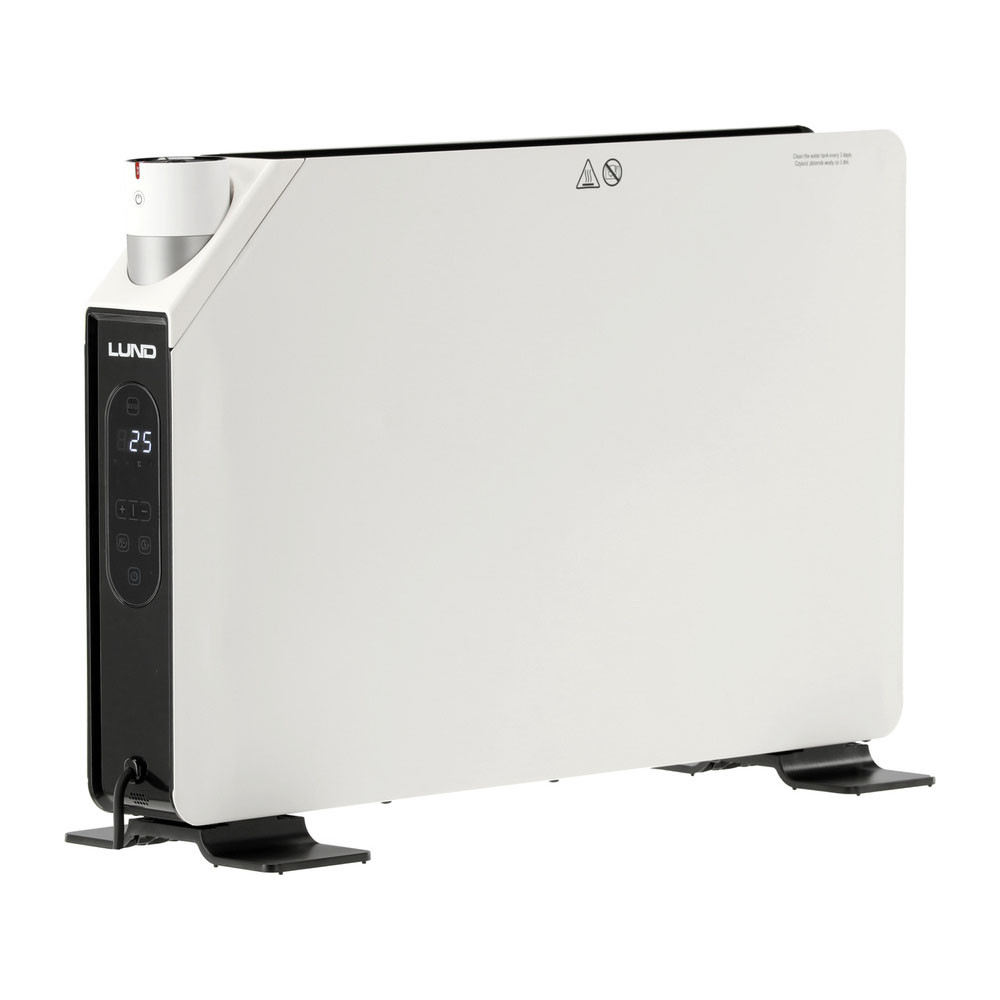 Обігрівач конвекторний зі зволожувачем від ел. мережі- 230В (2 реж: 1 і 2 кВт) обігрів 18-25м² LUND 68631, фото 1