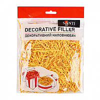 Наповнювач декоративний (паперовий гофрований, яскраво-жовтий, 30 г) SANTI