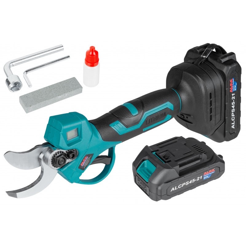 Акумуляторний електричний секатор AL-FA ALCES-21V, фото 1