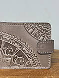 Шкіряний гаманець ручної роботи "Етно", фото 2