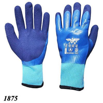 Рукавиці робочі утеплені з латексним покриттям