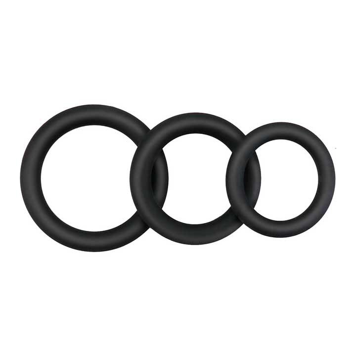 Набір ерекційних кілець (3 шт) гладкі, фото 1