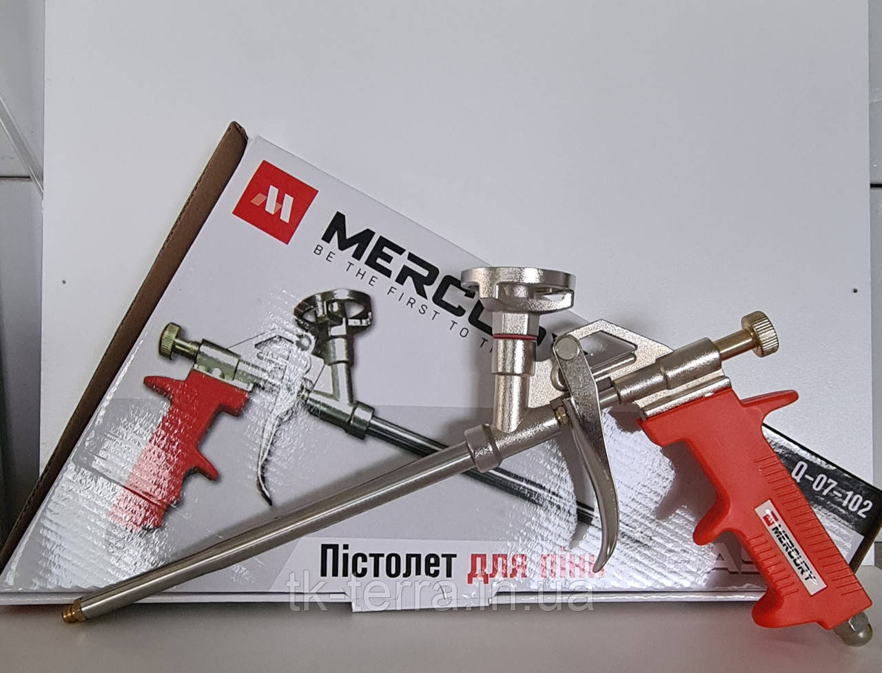 Пістолет для монтажної піни BASIC Mercury металевий