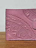 Шкіряний гаманець ручної роботи "Етно", фото 3