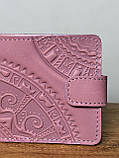 Шкіряний гаманець ручної роботи "Етно", фото 2