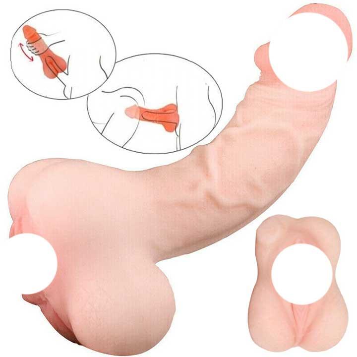 Мастурбатор — масадка на пініс 2 в 1, фото 1