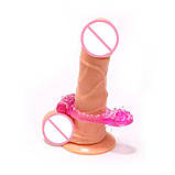 Еластичне ерекційне кільце зі щетинками та вібрацією, фото 2