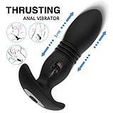 Смарт анальний корок із вібрацією й поступальними рухами Magic Jingers — Анальні іграшки, фото 3