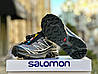 Чоловічі кросівки Salomon XT-6 Gore-Tex grey black взуття Саломон Гортекс сірі з чорним текстиль весна осінь, фото 7