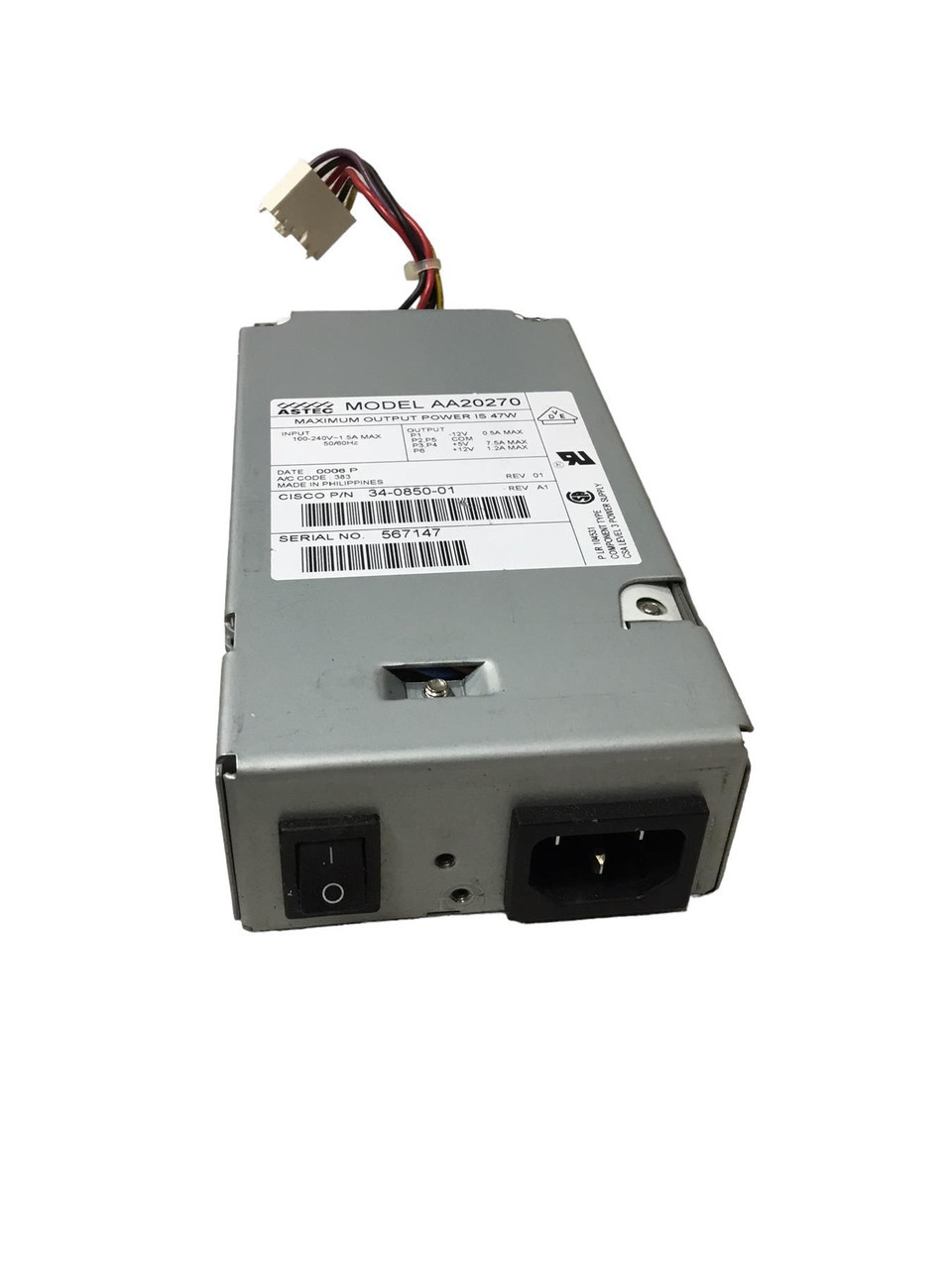 Блок живлення 47W Astec AA20270 (Cisco 34-0850-01) 6pin БВ