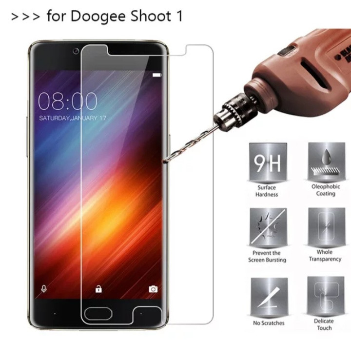Загартоване захисне скло на Doogee Shoot 1, фото 1