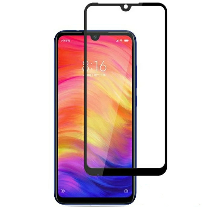 Загартоване захисне скло на Xiaomi Redmi Note 7 Pro Повне покриття, фото 1