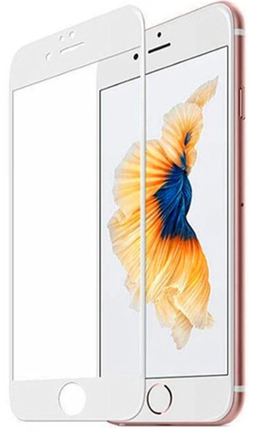 Загартоване захисне скло на Iphone 7 Повне покриття Біле, фото 1