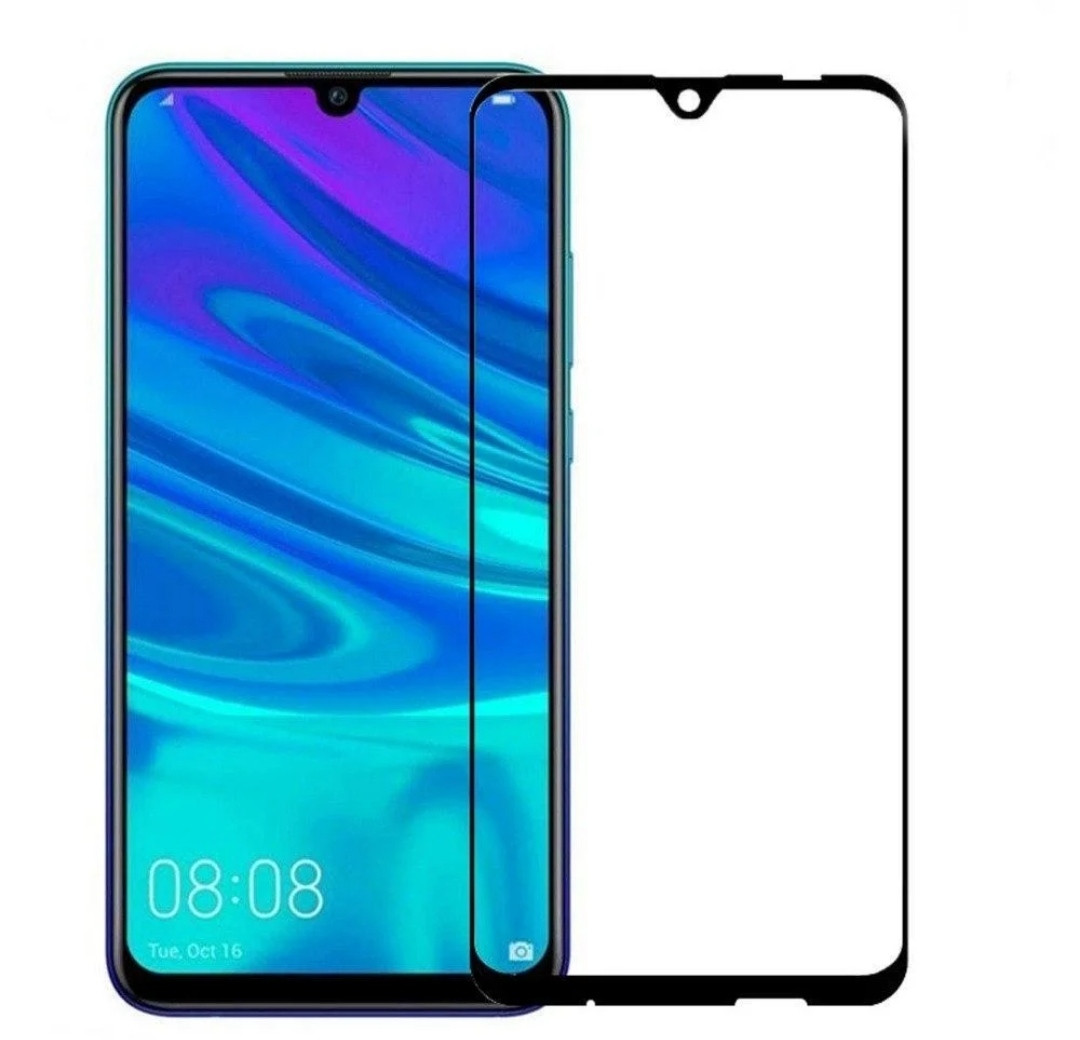 Загартоване захисне скло на Huawei P Smart 2019 Чорне, фото 1