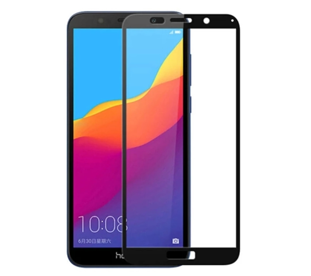 Загартоване захисне скло на Honor 7A Чорне, фото 1