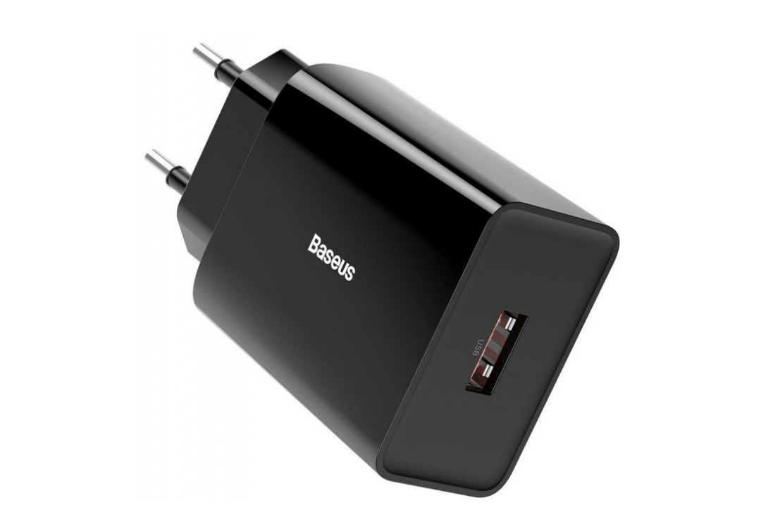 Оригінальний зарядний блок живлення Baseus швидка зарядка Quick Charge 3.0 Чорний