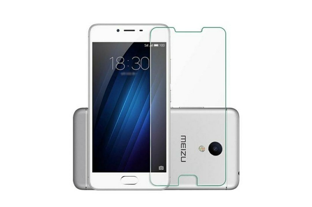 Загартоване захисне скло на Meizu M3E / Без рамки / Прозоре, фото 1