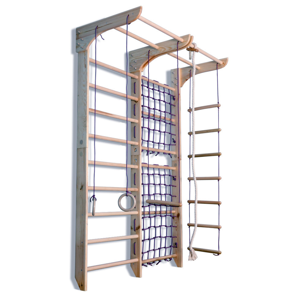 Дитячий спортивний куточок "Kinder 2 в 1" 220 із гладіаторською сіткою ТМ "SportBaby" (220х160 см), фото 1