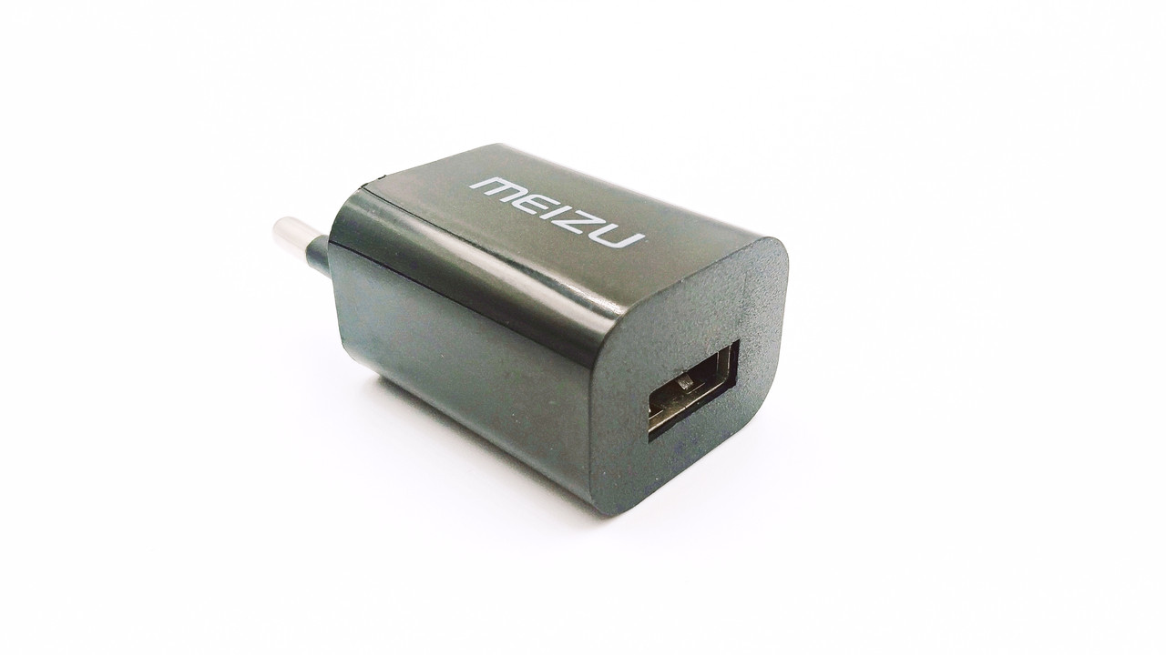 Зарядний блок живлення USB Meizu ZH-GF637 5 Вольт 1 Ампер Чорний