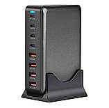 Настільний зарядний пристрій GaN 8в1 320W \ Чорний, фото 2