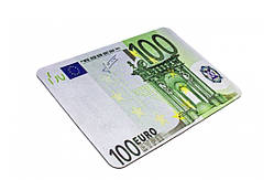 Килимок для миші 100 евро / 20х28х0.2 см