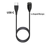 Зарядний кабель Type-C для годинника Garmin ( Кутовий) \ 100 см \ Чорний, фото 2