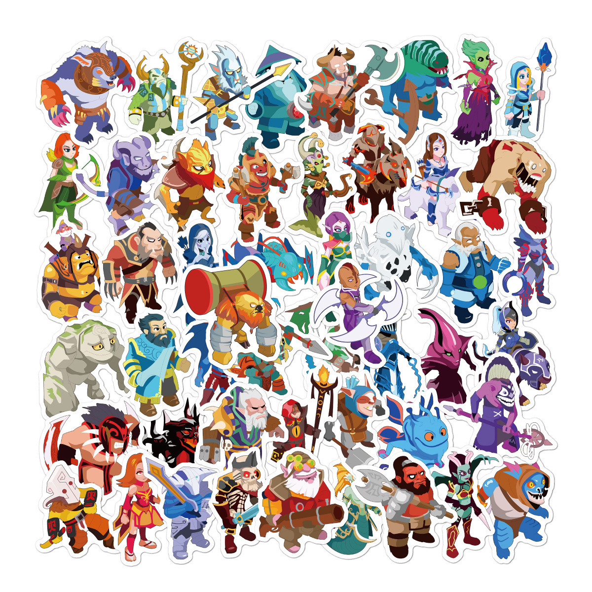 Стікерпак Набір наклейок GeekLand Дота 2 Dota 2 50 штук, фото 1