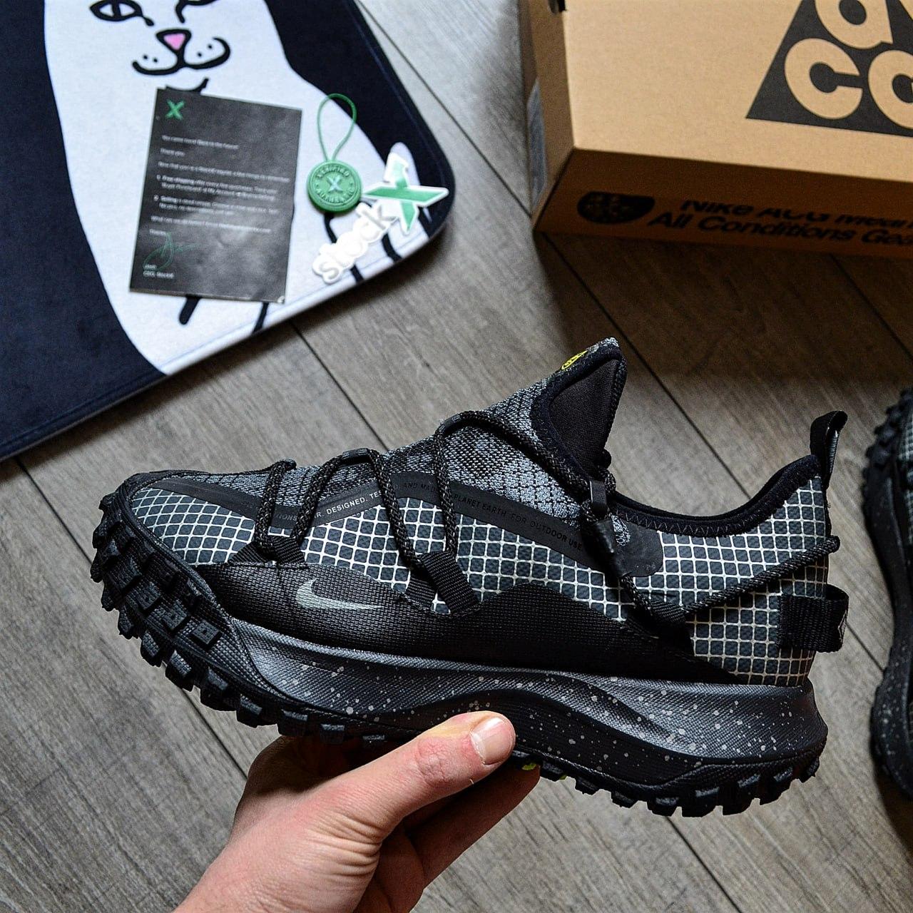 Чоловічі кросівки Nike ACG Mounth Low Gore-Tex Black Чорні Взуття Найк АСГ Маунз текстиль gore-tex демісезон