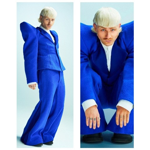 Дакимакура 180 х 60 см  Йост Клейн Кляйн  Євробачення Joost Klein    Подушка + наволочка двостороння, фото 1