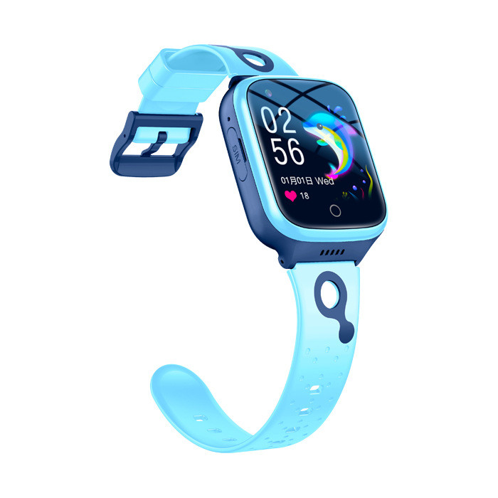 Дитячий розумний смарт годинник телефон Smart Watch K9H с LBS(GPS) 4G LTE Блакитний, фото 1