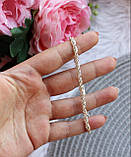 Разпродажа! Срібний універсальний браслет плетіння джгут, розмір 19, фото 2
