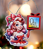 Оригінальна сувенірна яскрава прикраса декор на ялинку з містом під  маленьку шоколадку або фото, фото 2