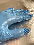 Рукавички нітрилові MediPlus NitryPlus S Сині 100 шт., фото 3