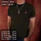 Комплект! Срібний хрестик із золотими пластинами і срібна цепочка чоловіча бісмарк. Срібна цепочка з хрестиком. 60 см, фото 2