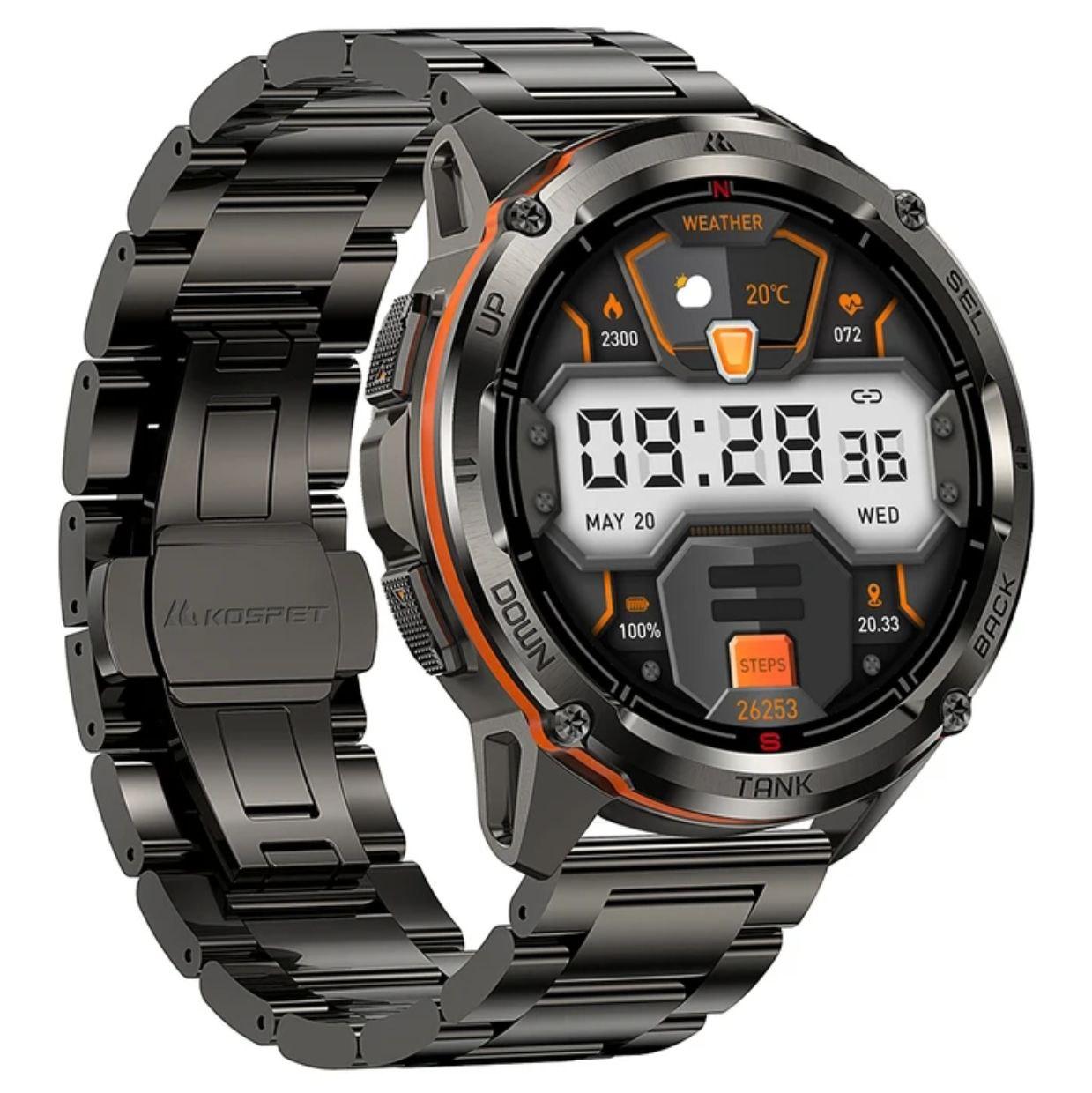 Смарт-годинник KOSPET TANK T3 ULTRA BLACK Special Edition + COMPASS GPS
