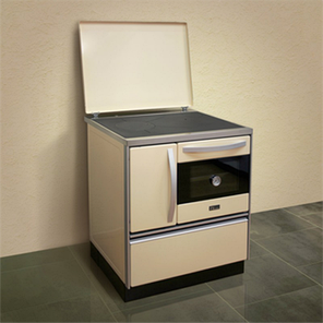 Піч MBS (МБС), Royal 720 Plus (з кришкою), крем, 8 кВт, ліве верхнє підключення димаря, фото 3