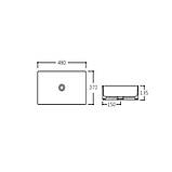 Раковина-чаша Qtap Tern 475х370х140 White QT17112074W, фото 3