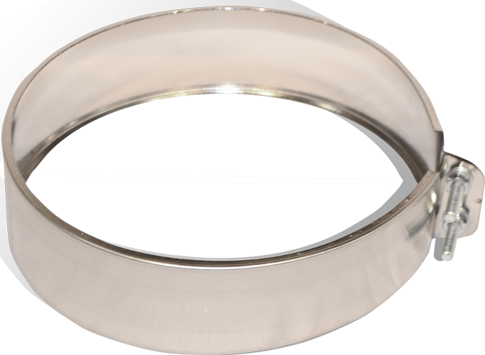 Хомут обжимний на димохід Versia-Lux Ø 200 мм нержавіючий