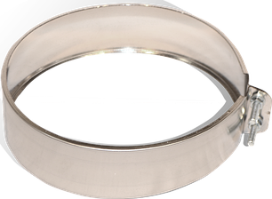 Хомут обжимний на димохід Versia-Lux Ø 200 мм нержавіючий, фото 1